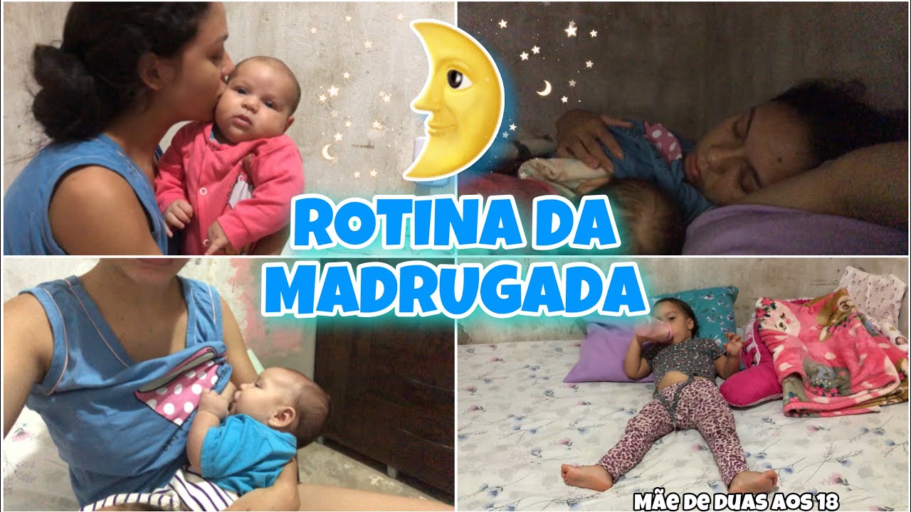 ROTINA DA NOITE & MADRUGADA 😴👩‍👧‍👧com um BEBÊ e uma CRIANÇA de 2 Anos