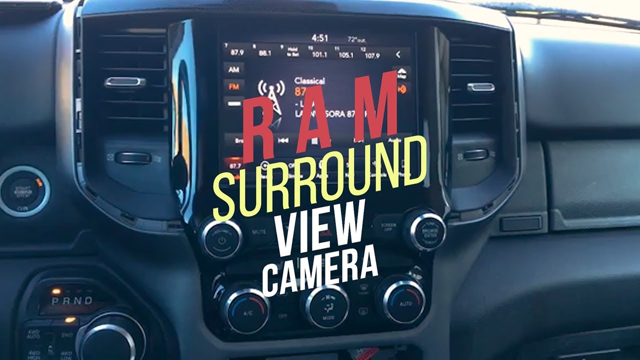 Ram Surround View Camera System for RV Towing | Fits 2019 and Up New Gen UAV and UAX Radio