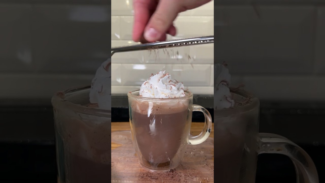 Giant Hershey&rsquo;s Kiss hot chocolate 🍫 #shorts
