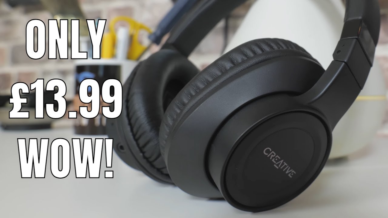 Creative Outlier Black EF0770 Amazing BUDGET Lightweight BASS Heavy Bluetooth Headset