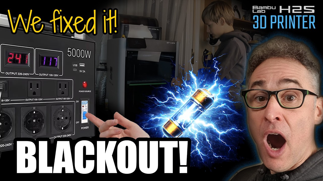 Przepaliliśmy bezpieczniki! 🤦&zwj;♂️ Naprawiamy nasz 110-woltowy Bambu H2S w UE ⚡ Saga transformatora...