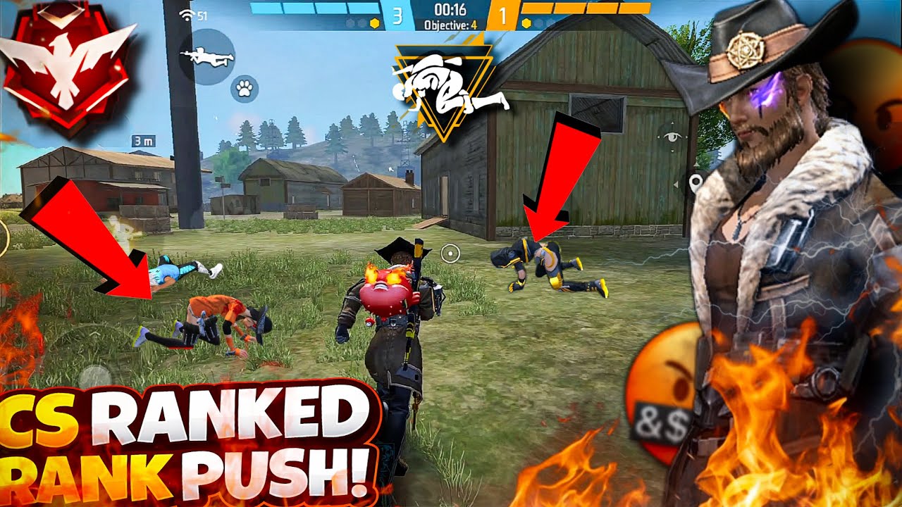 CS RANKED RANK PUSHING! GARENA FREE FIRE 🔥