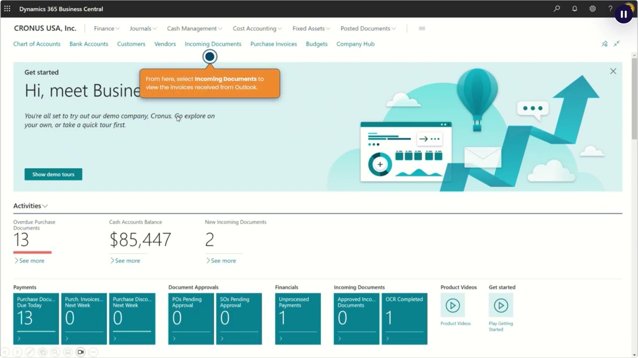 Упрощенный бухгалтерский учет с Outlook и Business Central