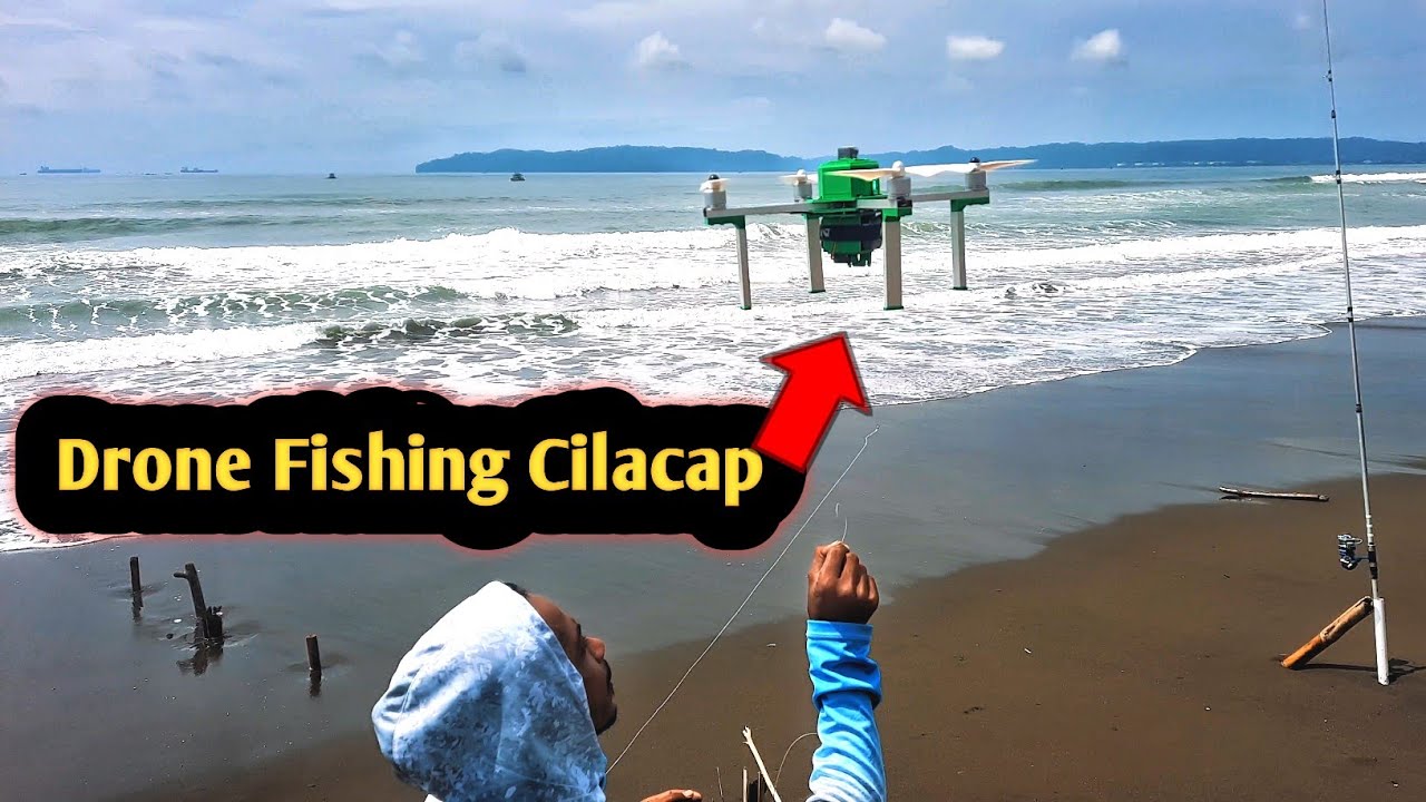 Mancing pasiran pakai drone fishing