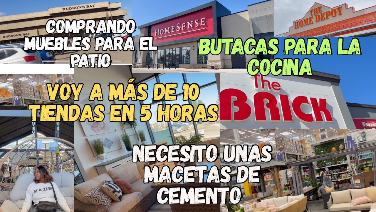 Segundo día en la ciudad: Voy a más de 10 tiendas en busca de unas butacas y muebles del patio.
