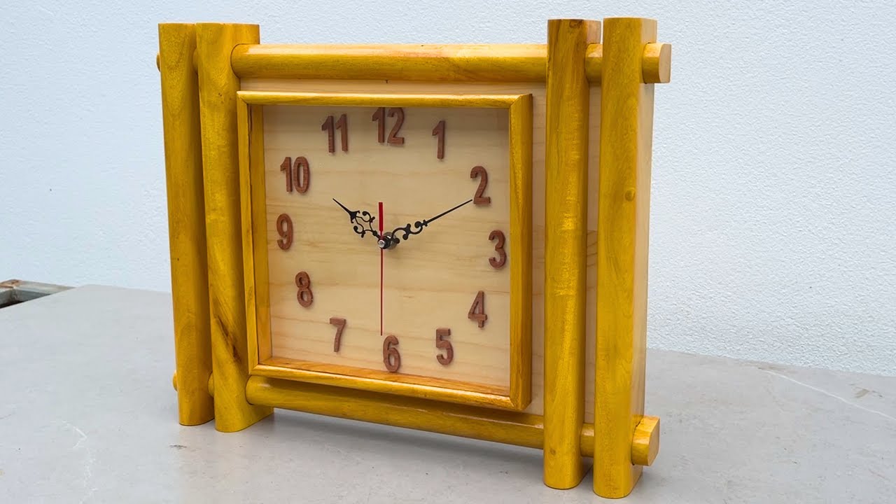 Great Woodworking Ideas /// Design A Unique And Beautiful Wooden Clock.