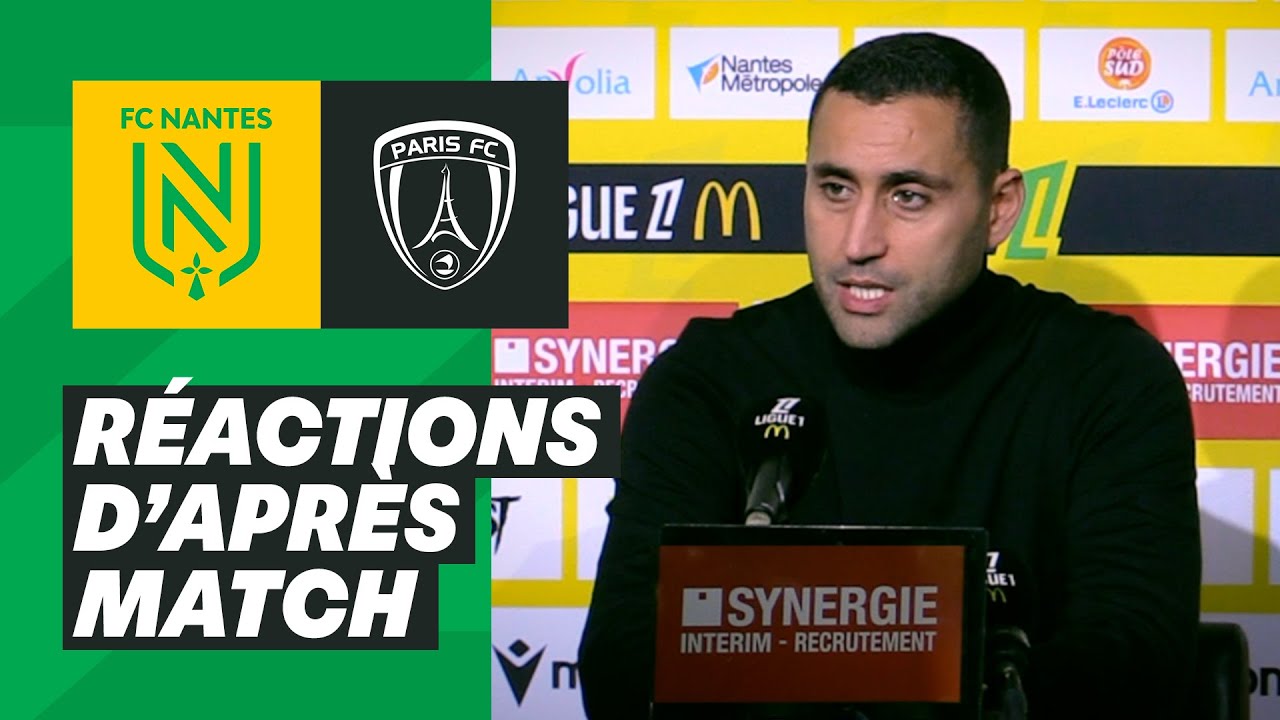 🎥🎙️ [J18] FC Nantes - Paris FC : la r&eacute;action d&rsquo;Ahmed Kantari