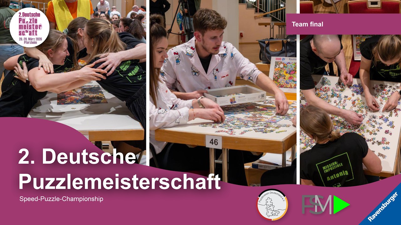 2. Deutsche Puzzlemeisterschaft | Team final | Speed-Puzzle-Championship