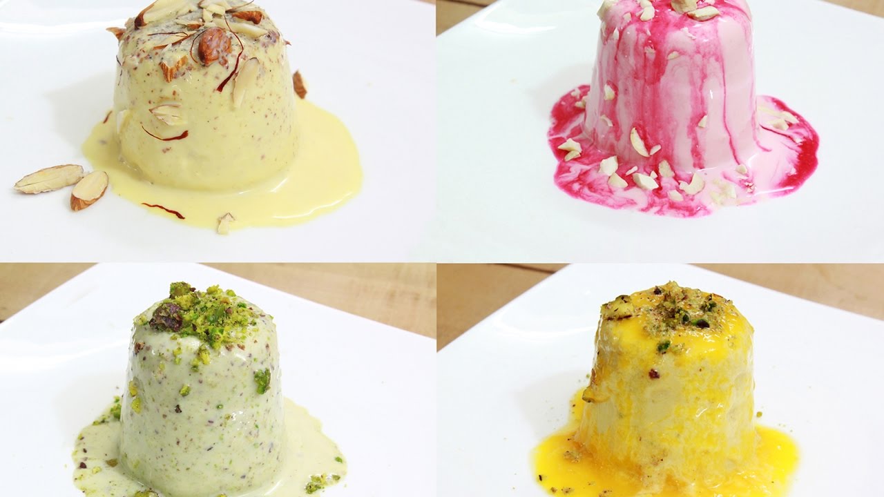 4 way Kulfi | bread kulfi recipe | indian icecream recipe