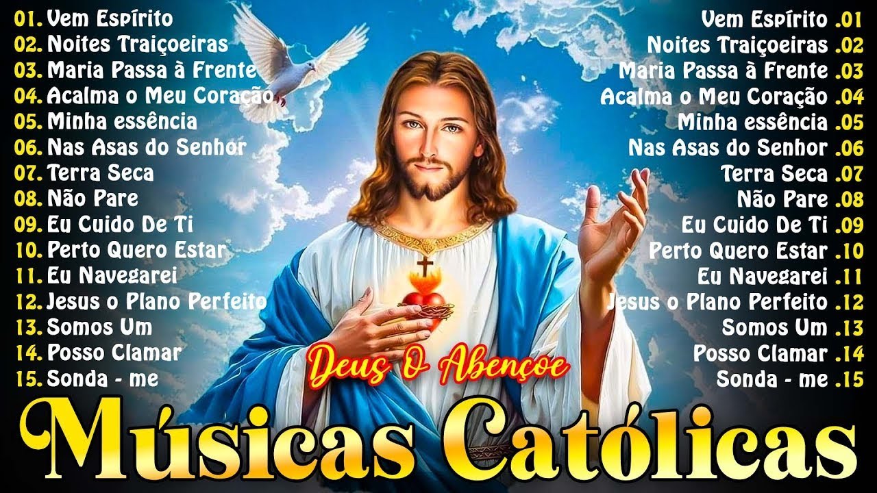 Músicas Religiosas Católicas 2025 🙏 Acalma o Meu Coração 🎶 Louvores Carismáticos com Letra