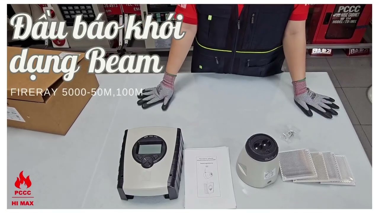 ĐẦU BÁO KHÓI DẠNG BEAM FIRERAY 5000 - 50M,100M #himax #beamfireray5000 #daubaokhoi #baochay #pccc