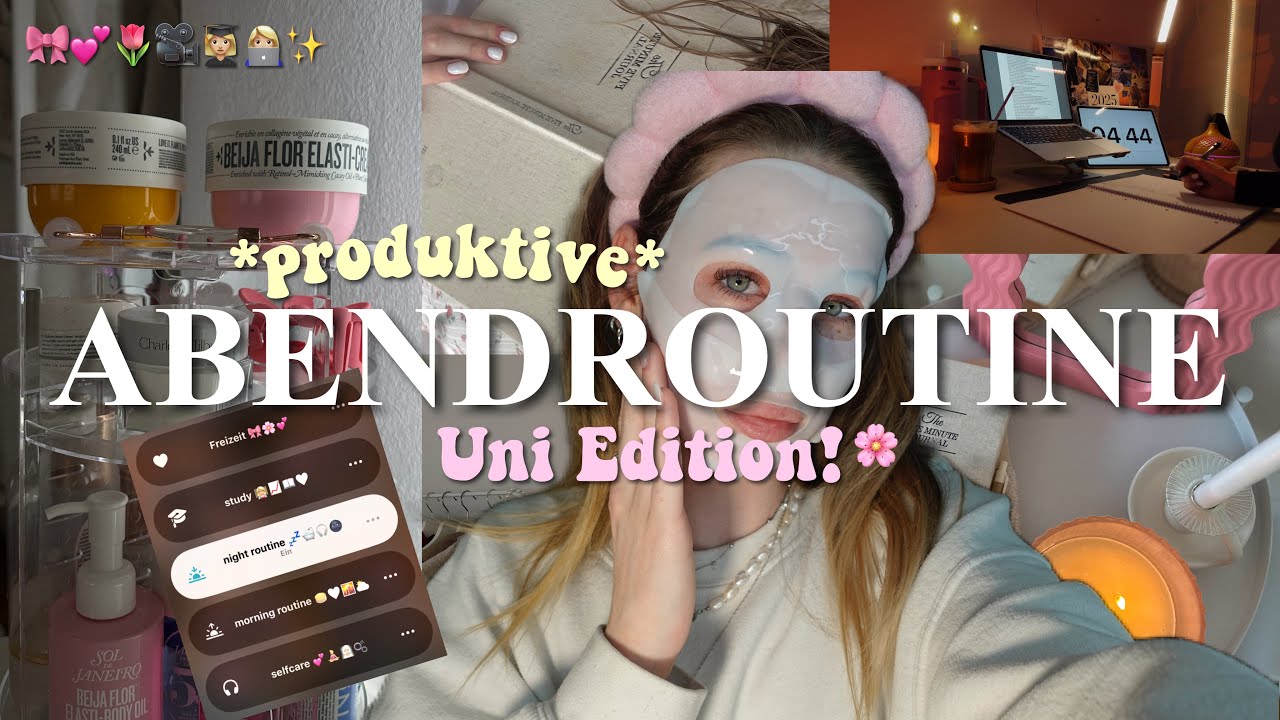 meine *produktive* Abendroutine 🎀 nach der Uni!