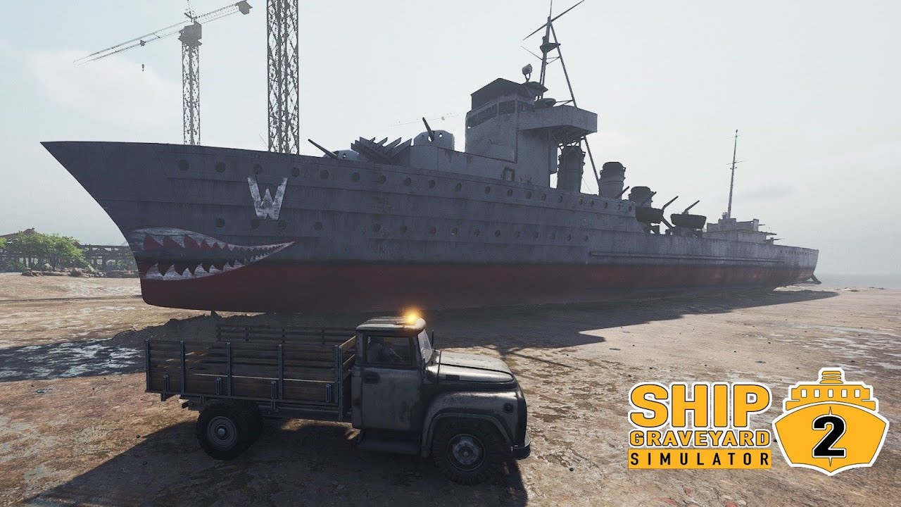 Tearing Down Prior Broken Warship ~ Ship Graveyard Simulator 2 DLC (Stream)