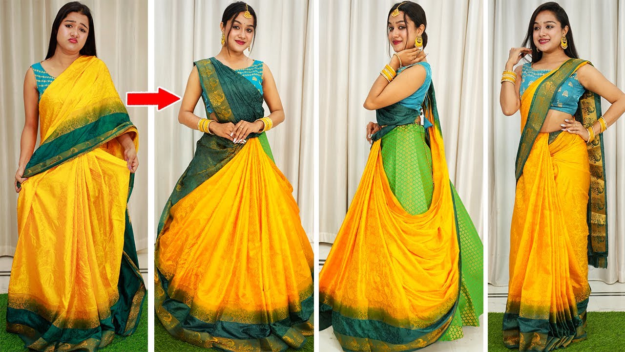 Banarasi SILK SAREE DRAPING Perfectly to Look Tall & Attractive | Easy Saree Draping