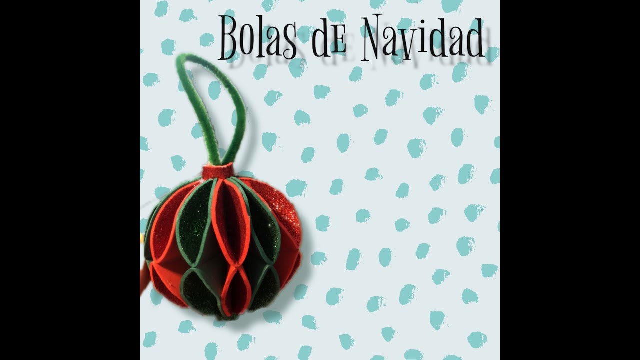 Bolas de Navidad de goma eva brillante