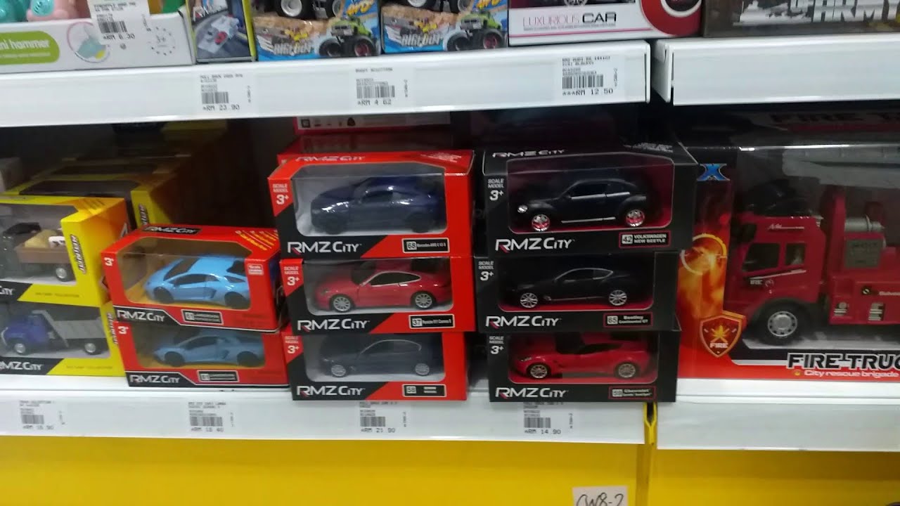 Diecast hunting for RMZ City....and I am sitting on the floor