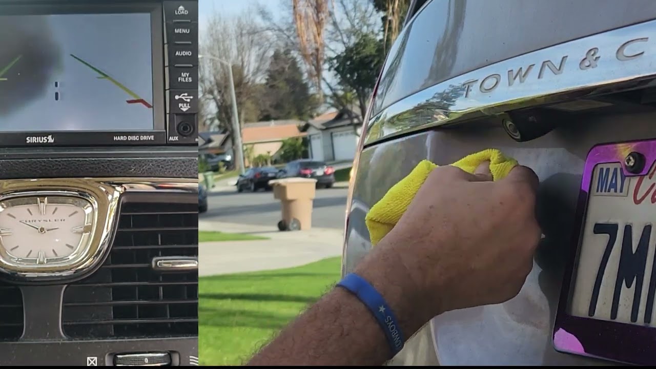 2014 Chrysler Town & Country Reverse Camera Cleaning