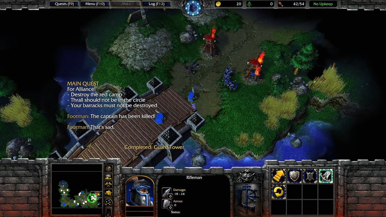 Thrall fails to rescue Grom and gets swarmed by a legion of Footmen