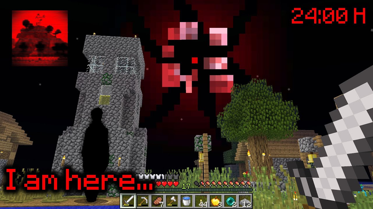 24 ORE NEL MONDO PIU' TERRIFICANTE DI MINECRAFT...