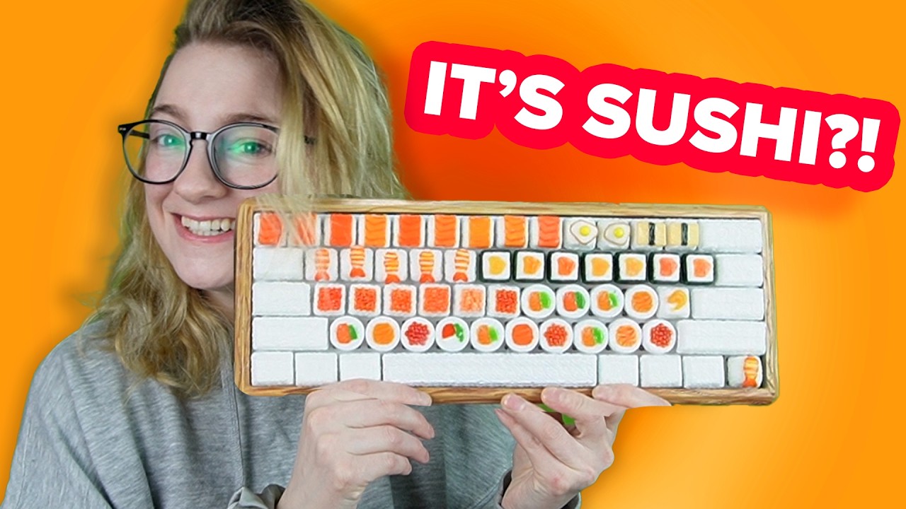 I made a KEYBOARD out of SUSHI!?