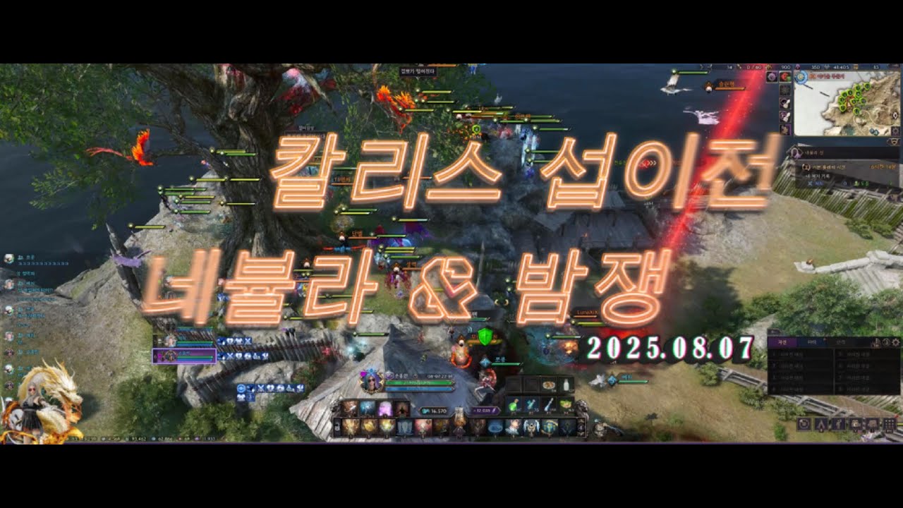 TL 칼리스 섭이전 네뷸라&밤쟁 2025.08.07