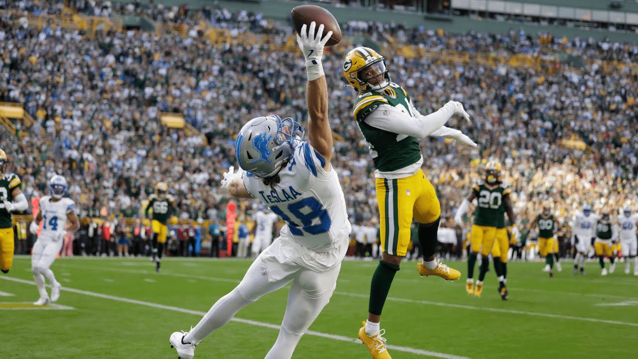Catch of the year already? Isaac TeSlaa looks like OBJ on TD catch