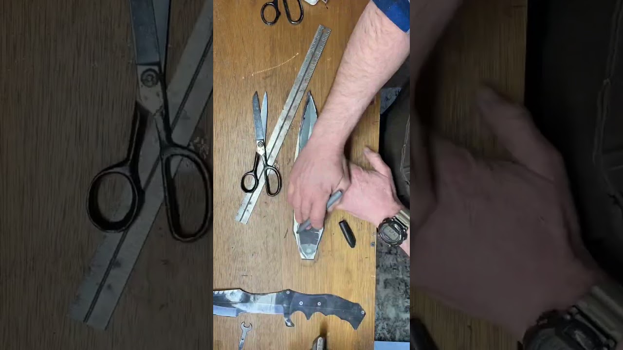 Forging a Skeleton Knife CS:GO #blacksmith #hunting #knife #blade #knifemaking