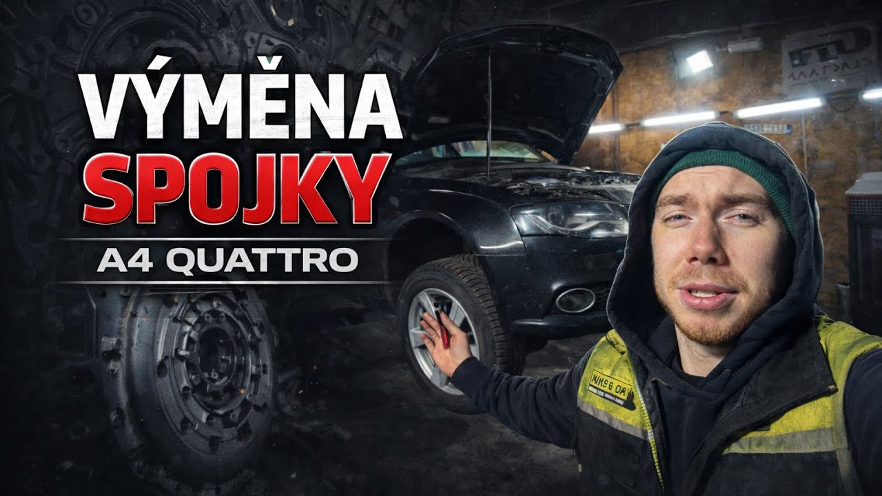 AUDI A4 - v&yacute;měna spojky ,DPF a brzd |č&aacute;st 1/2