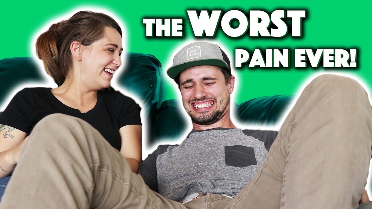 LABOR PAIN & CONTRACTION SIMULATOR ON MY HUSBAND!