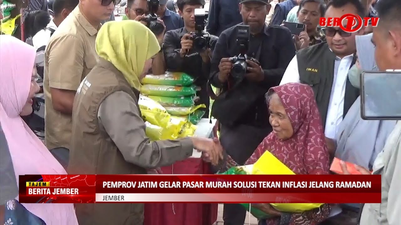 PEMPROV JATIM GELAR PASAR MURAH SOLUSI TEKAN INFLASI JELANG RAMADAN