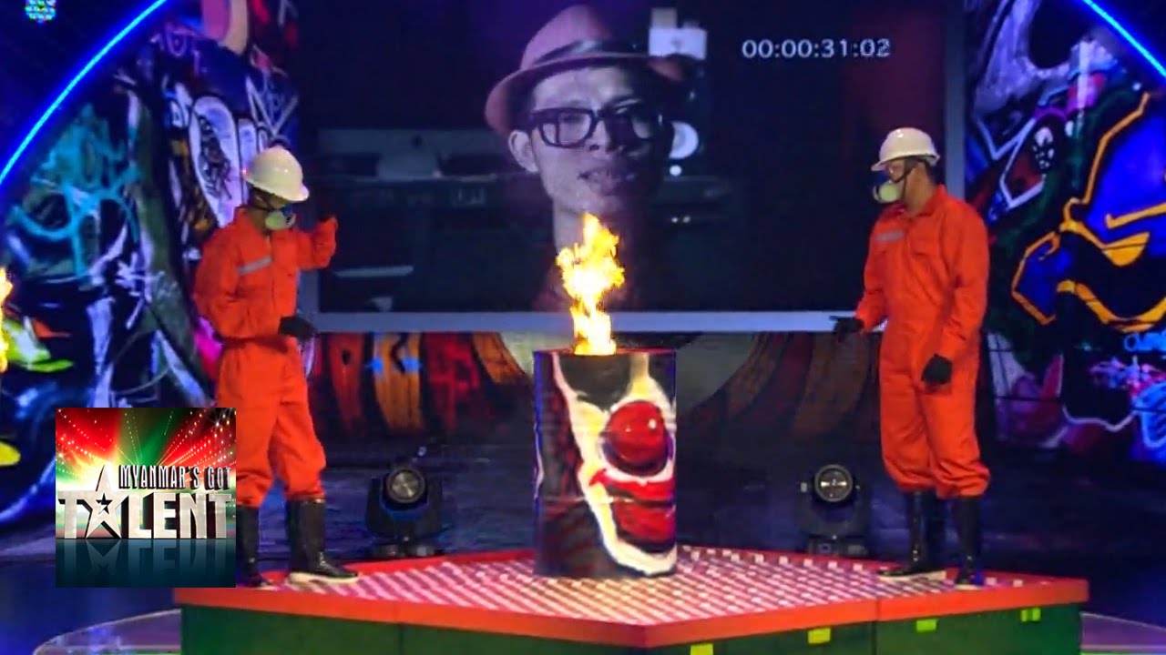 Joker Fire Performance | Got Talent Final | Myanmar Got Talent 2015 Season 2