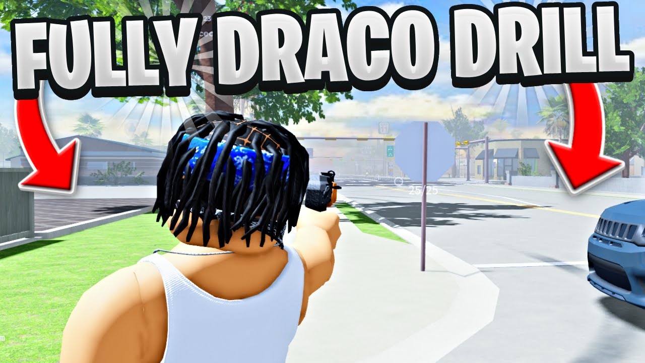 Я отправился на демонстрацию с полностью собранным Драко в этой игре Cali Roblox Hood
