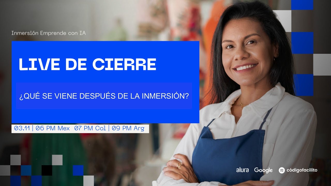 EMPRENDE CON IA: Live de Cierre y Próximos Pasos