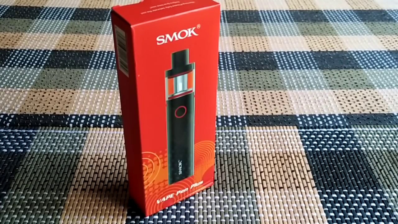 Original SMOK VAPE PEN PLUS 3000mAh Kit BLACK Unpacking from Gearbest