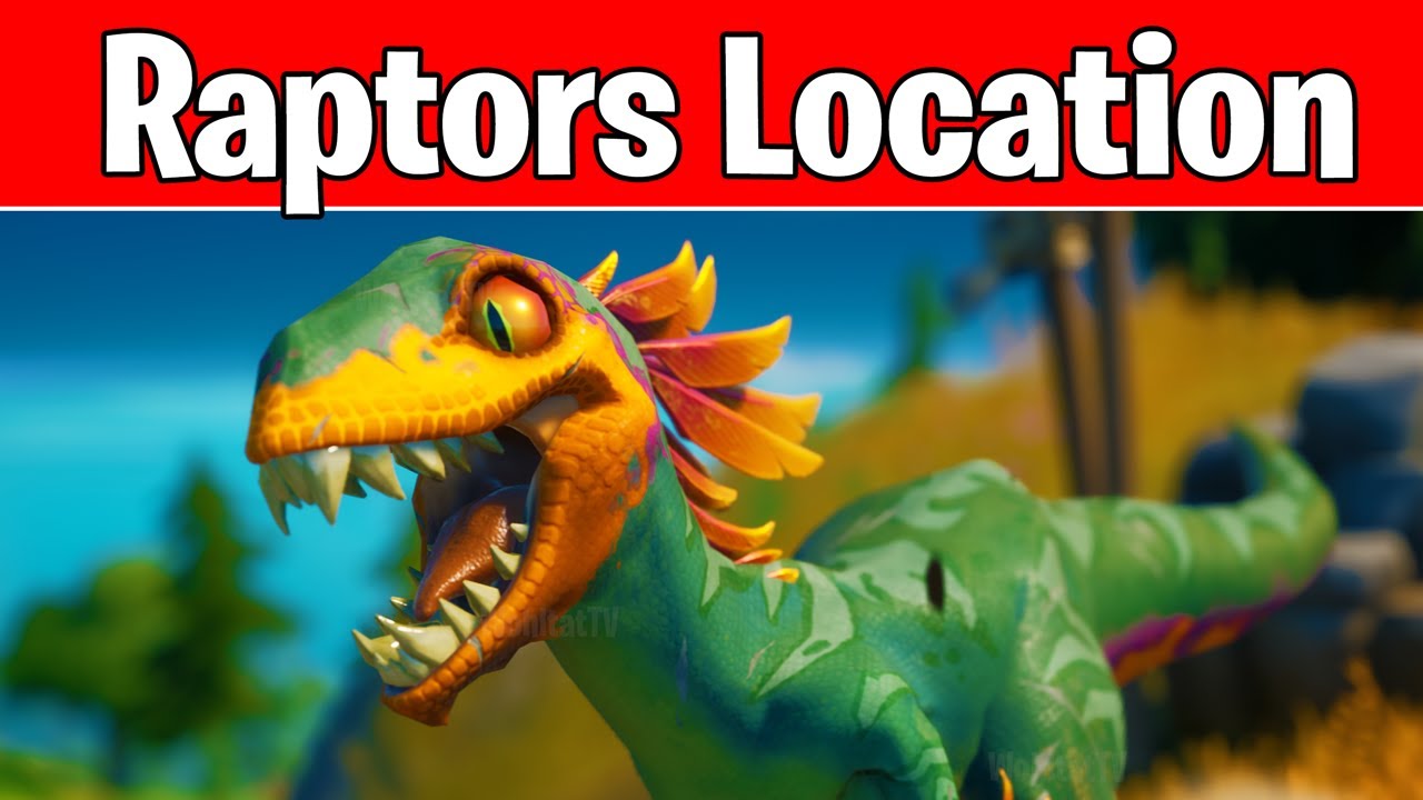 Where to find Raptors in Fortnite (Hunt Raptors Fortnite Challenges - Best Raptor Spawn Location)