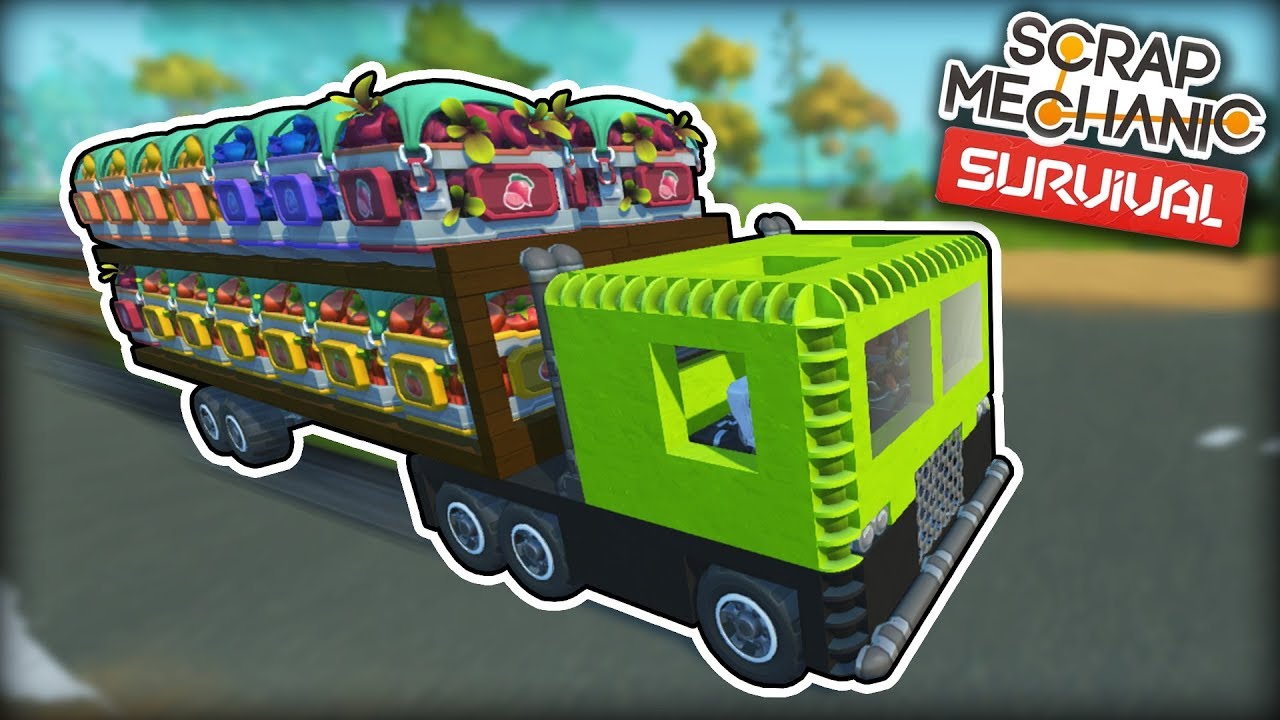 I Built a New Trailer for MASSIVE Deliveries! (Scrap Mechanic Survival Ep.12)