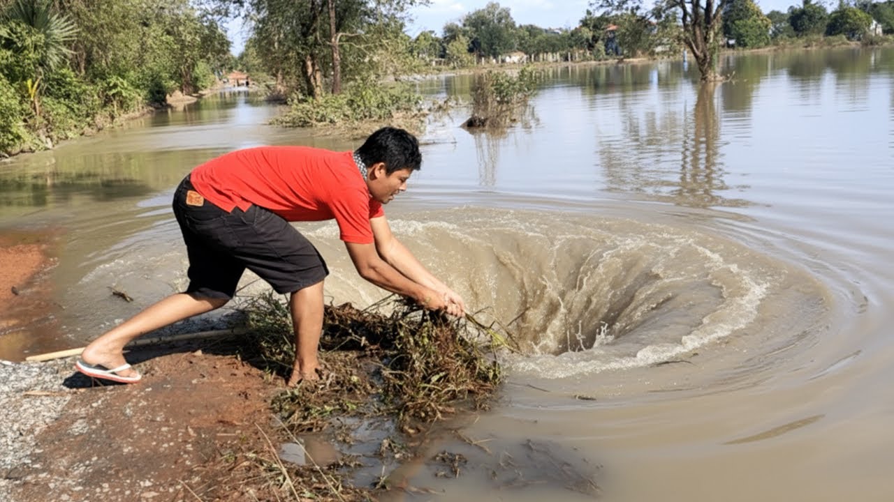 Unclogged Culvert Drain - Release Flood Water From My Village