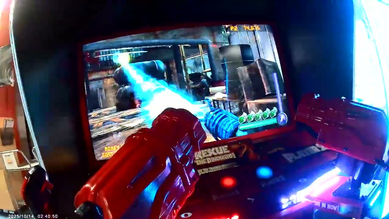 Jason playing Jurassic Park Arcade Game #jason #arcade #gaming #gamingvideos 