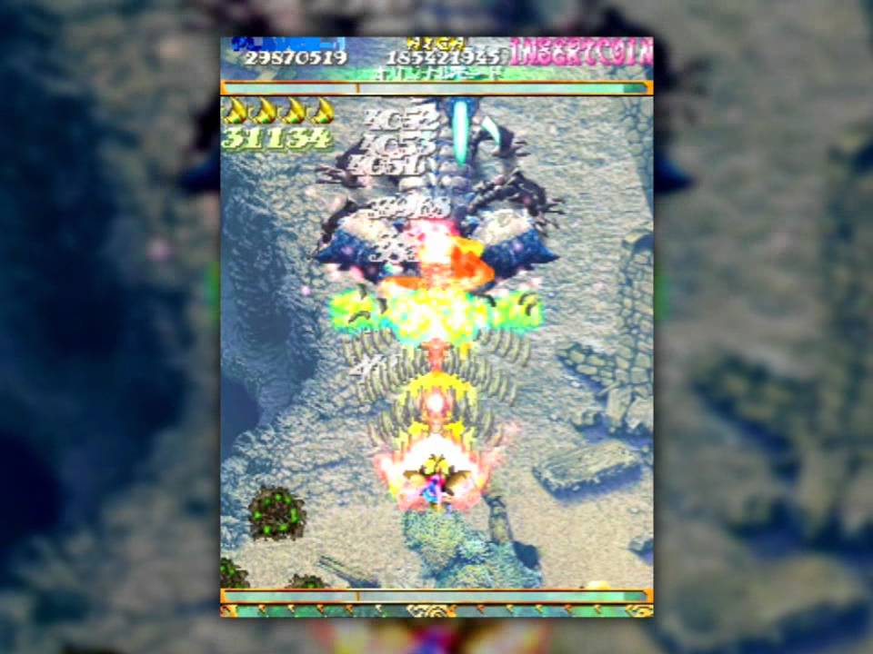 ゲーム基板「虫姫さま」ケイブ祭りver1.5　プレイ動画