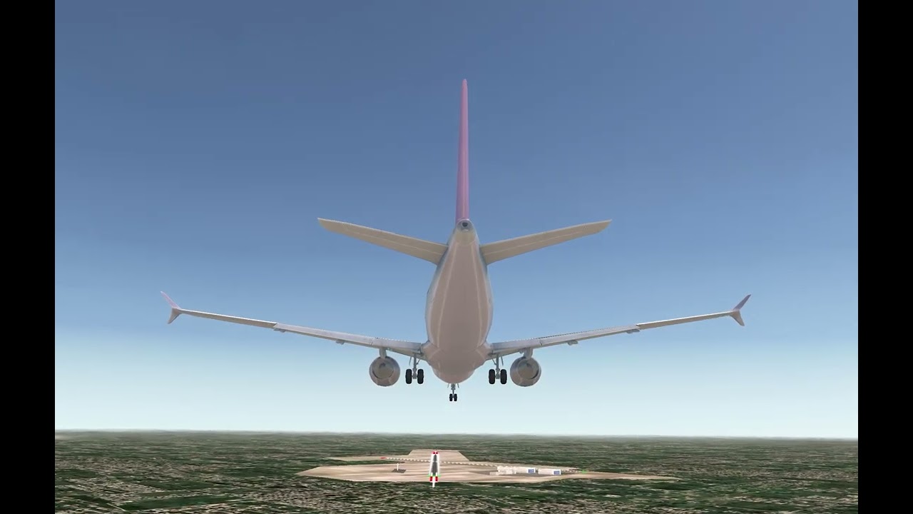 [Airline Commander］A320 Landing 落地#pilot #a320 #landing #airbus #airlinecommander #決勝時刻M生存戰鬥機飛行員