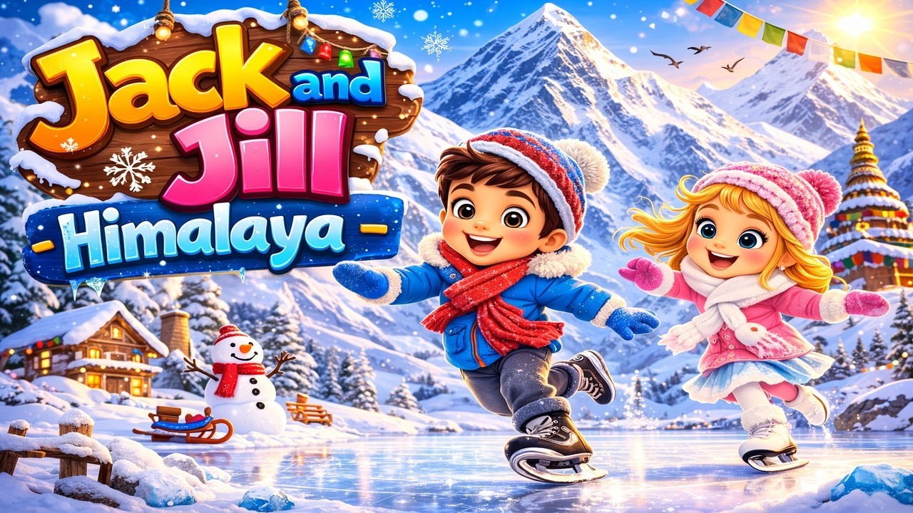 Jack and Jill – Himalayas Version 🏔️ | Fun Nursery Rhyme for Kids | Mountain Adventure Song