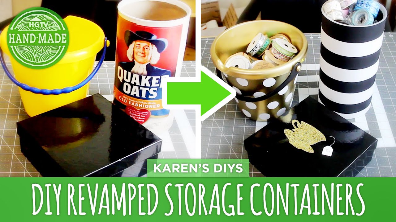 DIY Revamped Storage Containers - HGTV Handmade