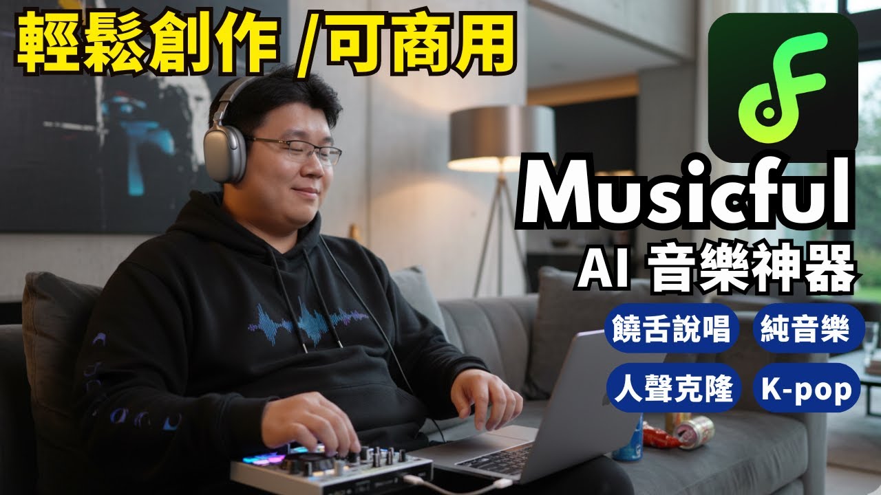 【AI 創作】這款音樂AI軟體真的很純... feat. Musicful #laichu