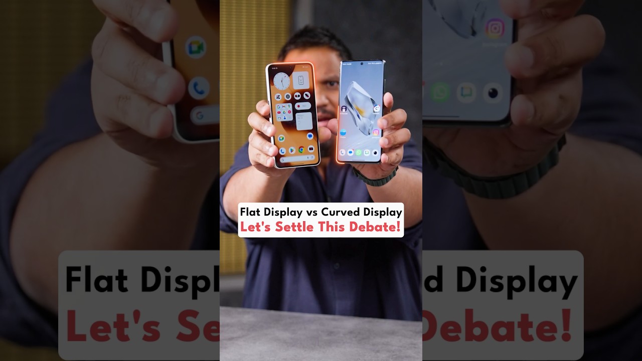 Flat Display vs Curved Display - Let's Settle This Debate! #shorts