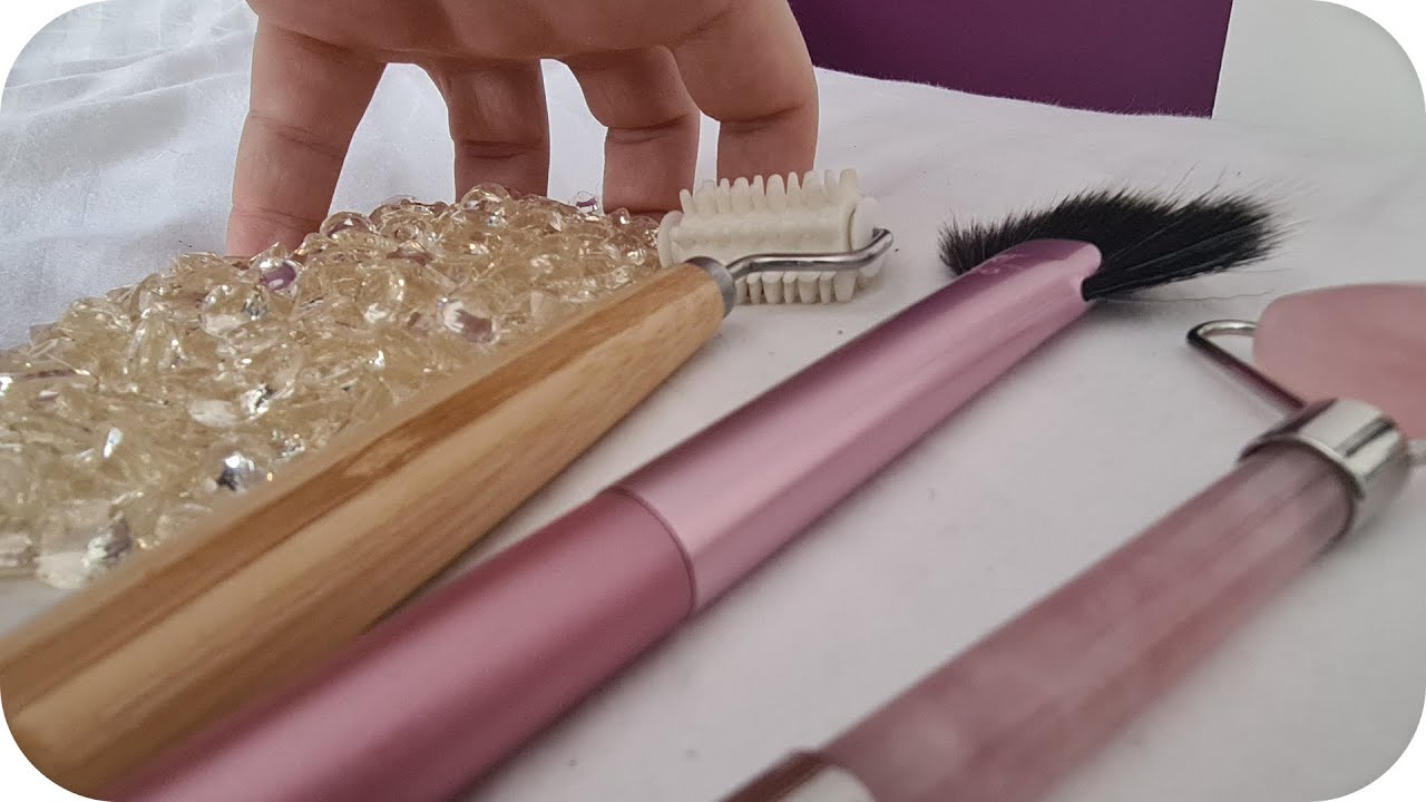 ASMR LoFi Build Up Rolling and Brushing Golden Gems