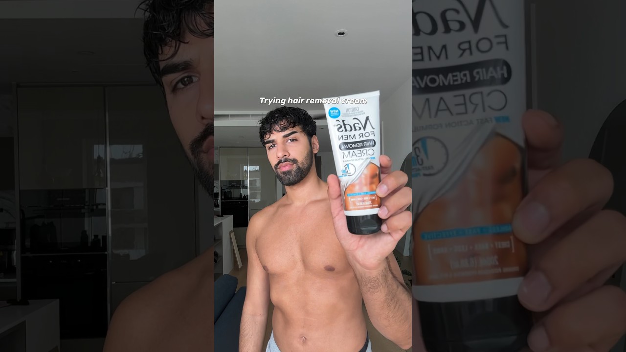 Trying hair removal cream! 