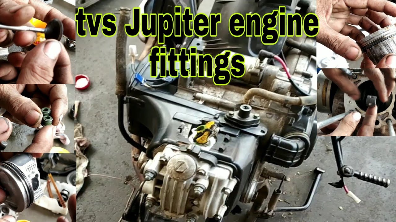 Tvs Jupiter engine fittings full detail ke saath
