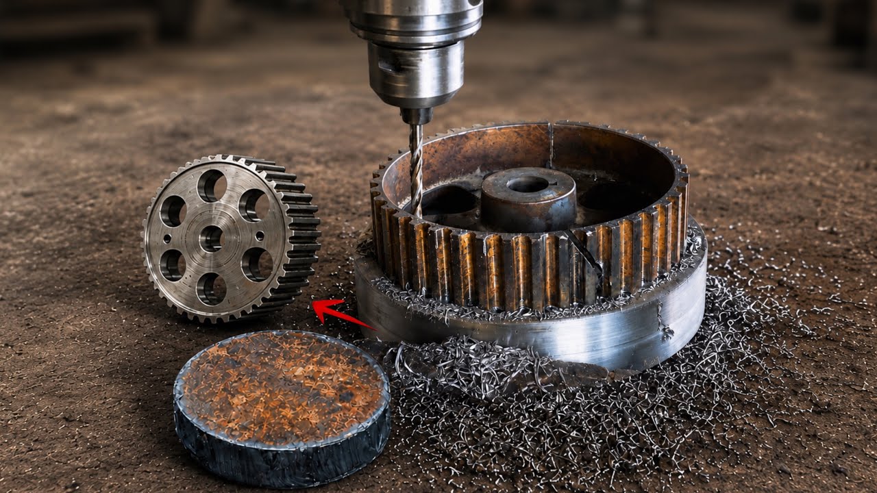 You Won’t Believe How This Mechanic Recreated a Perfect Cam Timing Pulley on a Lathe! Satisfying  