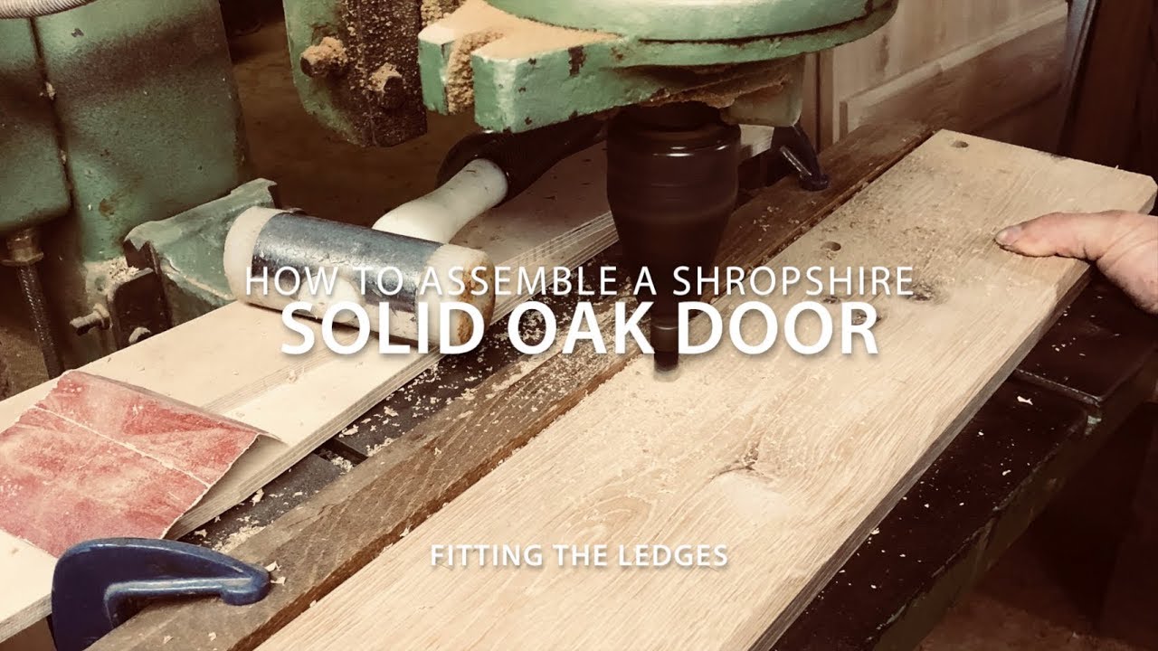 How To Assemble A Shropshire Solid Oak Door - Fitting The Ledges
