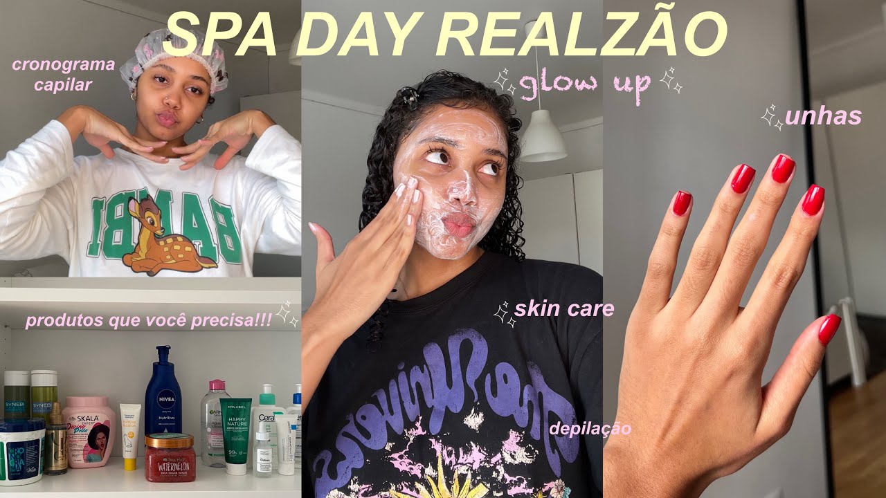 SPA DAY REALZÃO | o GLOW UP que você precisa para 2024 💅🏼✨🧖🏽‍♀️🫧